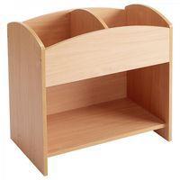 Bac à livres 2 cases haut - Teinte hêtre - Image principale