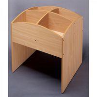 Bac à livres 4 cases haut hêtre Mobinathan - Image principale