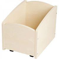 Bac à livres 1 case à roulettes bouleau MobiNathan - Image principale