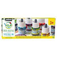 Set 5 flacons encre à dessiner végétale avec pipette 45 ml - Image principale