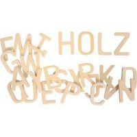 Lot 26 lettres alphabétiques bois hauteur 6 cm épaisseur 4 mm - Image principale