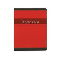 CONQUERANT Cahier de Devoirs 17x22cm Grands Carreaux Seyès 48 Pages Agrafées Couverture Carte Coloris Assortis - Image principale