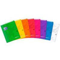 OXFORD Cahier EasyBook 17x22cm Petits Carreaux 5mm Margés 96 Pages Agrafées Couverture Polypro Coloris Assorti - Image principale