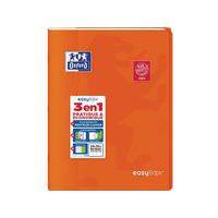 OXFORD Cahier EasyBook 24x32cm Grands Carreaux Seyès 96 Pages Agrafées Couverture Polypro Orange - Image principale