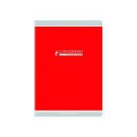 CONQUERANT Cahier Classique A4 Grands Carreaux Seyès 96 Pages Agrafées Couverture Carte Recyclée Coloris Assor - Image principale