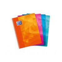 OXFORD Cahier Lagoon 24x32cm Grands Carreaux Seyès 160 Pages Reliure Intégrale Couverture Polypro Coloris Asso - Image principale