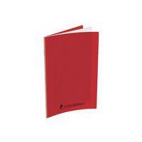 CONQUERANT Cahier A4 Grands Carreaux Seyès 192 Pages Agrafées Couverture Polypro Rouge - Image principale
