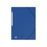 Chemise 3 Rabats Memphis A4 avec Elastique Couverture Polypro Bleu - Image principale