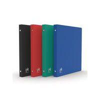 Classeur Memphis 17x22cm Dos 20mm 2 Anneaux Ronds Couverture Polypro Coloris Assortis - Image principale