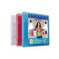 OXFORD Classeur  Polyvision 17x22 Dos 40mm 2 Anneaux Ronds Couverture Polypro Translucide Coloris Assortis - Image principale