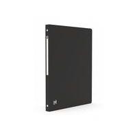 OXFORD Classeur Memphis A4 Dos 20mm 4 Anneaux Ronds Couverture Polypro Noir - Image principale