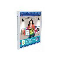 OXFORD Classeur Polyvision A4 Dos 20mm 4 Anneaux Ronds Couverture Polypro Incolore - Image principale