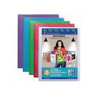 OXFORD Protège-Documents Polyvision A4 40 vues / 20 pochettes Couverture Polypro Coloris Assortis - Image principale