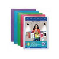 OXFORD Protège-Documents Polyvision A4 120 vues / 60 pochettes Couverture Polypro Translucide Coloris Assortis - Image principale