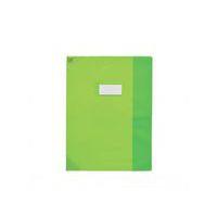 OXFORD Protège-Cahier Strong Line 24x32cm avec Rabat Marque-Page PVC Translucide 15/100ème Vert - Image principale