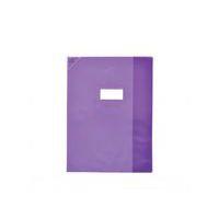 OXFORD Protège-Cahier Strong Line 24x32cm avec Rabat Marque-Page PVC Translucide 15/100ème Violet - Image principale