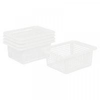 Paniers plastique blanc - Lot de 5 - Image principale