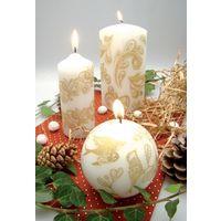 Bougie blanche à décorer cylindrique - Image 2