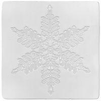 Lot 6 plaques relief flocons de différentes formes 17,5 x 17,5 cm. - Image 3