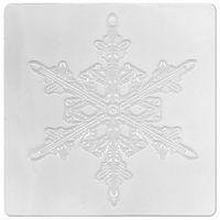 Lot 6 plaques relief flocons de différentes formes 17,5 x 17,5 cm. - Image 5