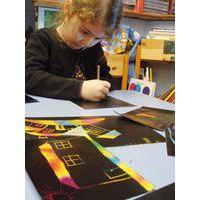 Feuille 15 x 21 cm. noir/arc-en-ciel (Pochette de 10) - Image 2