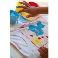 Ensemble 6 pots 100 ml gouache aux doigts textile Pebeo couleurs classiques - Image 2