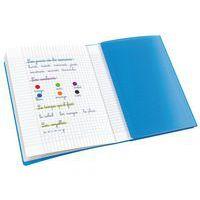 Cahier avec rabats 48 pages Seyes 17x22 cm - Polypropylène bleu - Image 3