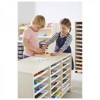 Meuble bas 18 plateaux blancs - Teinte Bouleau - Image 2