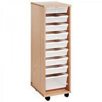 Colonne haute à bacs incolores hêtre MobiNathan - Image 2