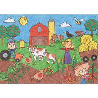 Papier spécial affiche Graffy Roll 90 g - Petit monde agricole - Image 2