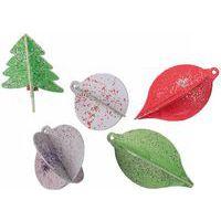 Lot de 30 suspensions noel à monter carton blanc 3D - Image 2