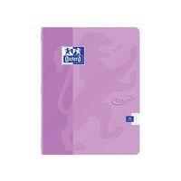 OXFORD Cahier Touch' 17x22cm Grands Carreaux Seyès 96 Pages Agrafées Couverture Carte Coloris Assortis - Image 2