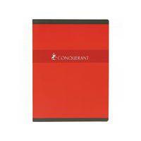 CONQUERANT Cahier 24x32cm Grands Carreaux Seyès 96 Pages Agrafées Couverture Carte Coloris Assortis - Image 3