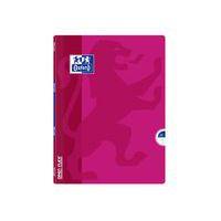 OXFORD Cahier OpenFlex 24x32cm Grands Carreaux Seyès 140 Pages Agrafées Couverture Polypro Coloris Assortis - Image 2