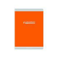 CONQUERANT Cahier Classique A4 Grands Carreaux Seyès 96 Pages Agrafées Couverture Carte Recyclée Coloris Assor - Image 2