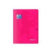 OXFORD Cahier EasyBook A4 Grands Carreaux Seyès 96 Pages Agrafées Couverture Polypro Rose - Image 3