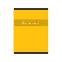 CONQUERANT Cahier 24x32cm Petits Carreaux 5mm 192 Pages Brochées Couverture Carte Coloris Assortis - Image 2