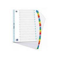 OXFORD Intercalaires Alphabétiques A4XL 26 Positions Carte Epaisseur 170g Blanc - Image 2