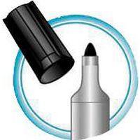 Marqueur Velleda pointe ogive encre à base d'Ester Bic - rouge - Image 2