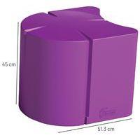 Pouf ovale Connexio - violet - Image 4