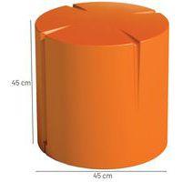 Pouf rond Connexio - orange - Image 4