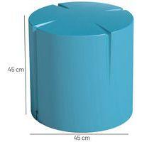 Pouf rond Connexio - bleu pastel - Image 3