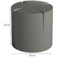 Pouf rond Connexio - gris quartz - Image 3