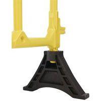 Barrière plastique avec pieds - 1500mm jaune - Image 5