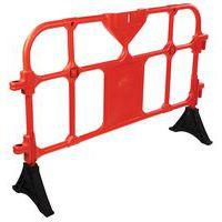 Barrière plastique avec pieds - 1500mm rouge - Image principale