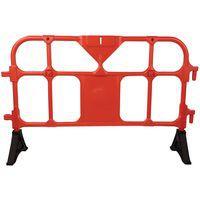 Barrière plastique avec pieds - 1500mm rouge - Image 4