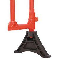 Barrière plastique avec pieds - 1500mm rouge - Image 2