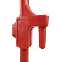 Barrière plastique avec pieds - 2000mm rouge - Image 5
