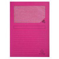 Pochette coin en carte à fenêtre 22x31 cm (Paquet de 100) - Rose - Image principale