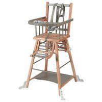 Chaise haute traditionnelle MARCEL transformable Hybride Gris - Image principale